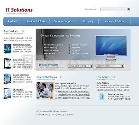 计算机公司网站模板设计与制作指南